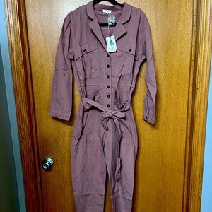 Easel Women's Medium Mauve Jumpsuit New with Tags
